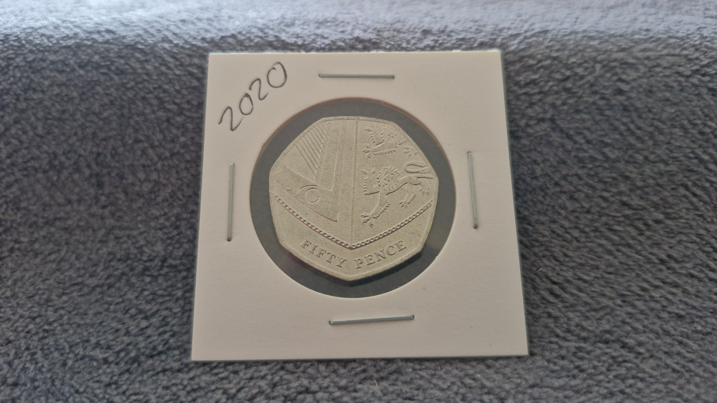2020 AUC 50p Coin Sheild