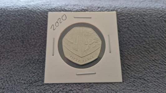 2020 AUC 50p Coin Sheild